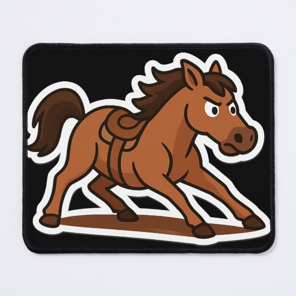 Item preview, Cutting horse - cute horse designed and sold by DamioPolArt.