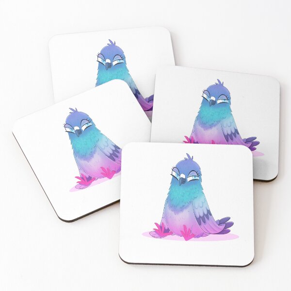 Item preview, Cute Pigeon – Quirky Bird Art Print and Sticker designed and sold by Iqrapixels.