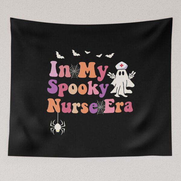 Item preview, In My Spooky Nurse Era Shirt – Cute Ghost Halloween Nurse designed and sold by Alluka Brand.