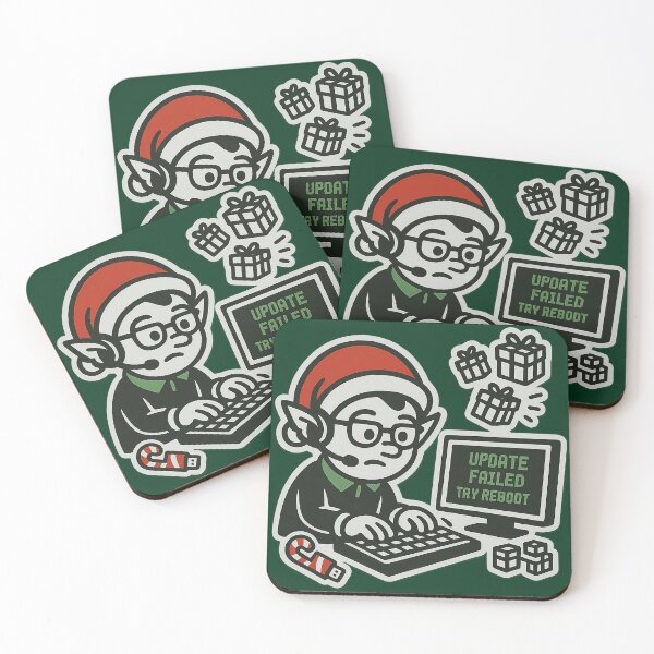 Item preview, Elf 2.0 Update Failed | Geek Support Christmas designed and sold by DebuggedDressed.