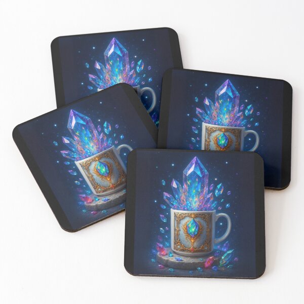 Item preview, Spooky Mug as a Crystal Treasure Cup | Gothic & Goblin Core designed and sold by CamillaCreation.