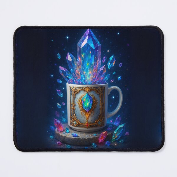 Item preview, Spooky Mug as a Crystal Treasure Cup | Gothic & Goblin Core designed and sold by CamillaCreation.