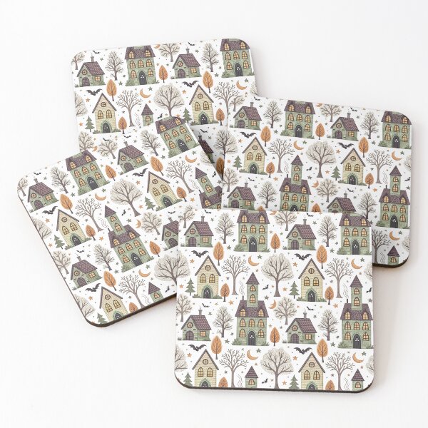 Item preview, Haunted Houses & Stars | Scandinavian Halloween designed and sold by Shuga-Design.