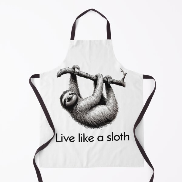 Item preview, Sloth Hanging from Tree Branch, "live like a sloth" designed and sold by anderlee.