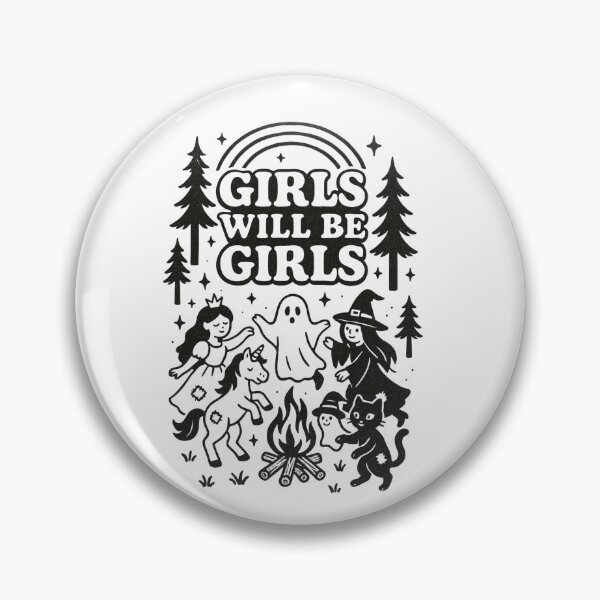 Item preview, Girls Will Be Girls Witch Coven Empowering Gothic Design Classic T-Shirt designed and sold by inkfluenceart.