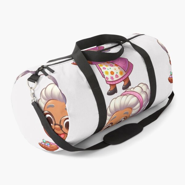 Item preview, Afro Grandma in Pink Dress Sticker | Cute Granny Cartoon Character designed and sold by Lulunza.