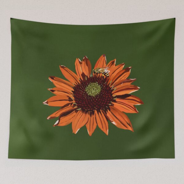 Item preview, Miracle Daisy Flower with Bee designed and sold by Yorkshire Gum Art Studio.