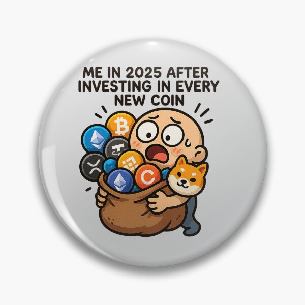 Item preview, Invested in Every Coin – Crypto Bag Overflow Meme designed and sold by Bratak.