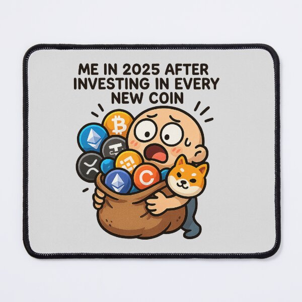 Item preview, Invested in Every Coin – Crypto Bag Overflow Meme designed and sold by Bratak.