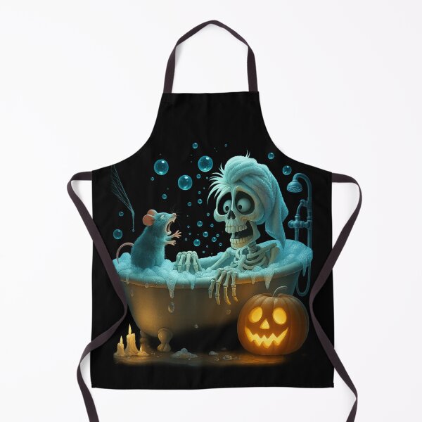 Artikelvorschau, Halloween Skelett Schaumbad – Lustige Gruselkunst entworfen und verkauft von NeonCore.