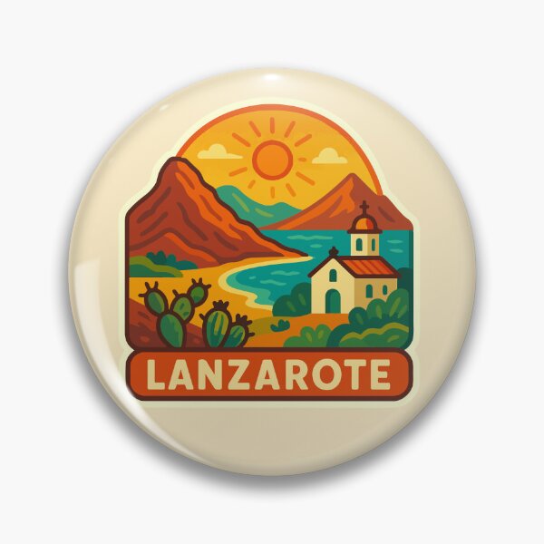 Item preview, Lanzarote Travel Souvenir Sticker designed and sold by rogue-design.
