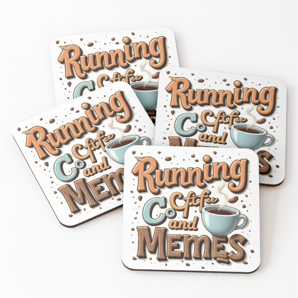 Item preview, Running on Coffee & Memes | Funny Lifestyle designed and sold by LR Vibe Studio.