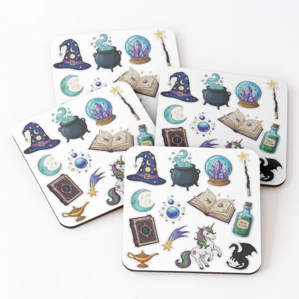 Item preview, Wizard Magic and Fantasy Sticker Pack designed and sold by Nomuradi.
