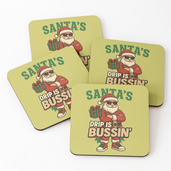 Item preview, Santa’s Drip Is Bussin’ – Funny Gen Z Christmas Meme designed and sold by Meandmyshop.