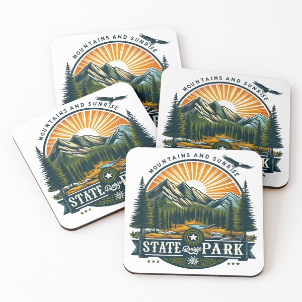 Item preview, Mountains And Sunrise Art designed and sold by vectcd.
