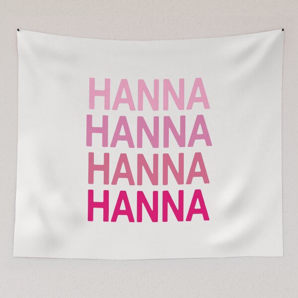 Item preview, Hanna Name Pink Colors designed and sold by Jeallan Designs.