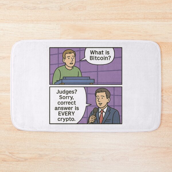Item preview, The “Huh, What’s Bitcoin?” Investor – Game Show Crypto Meme designed and sold by Bratak.