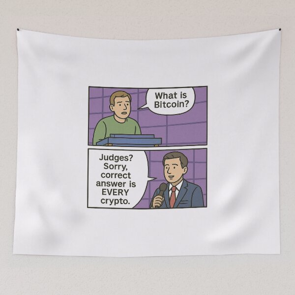 Item preview, The “Huh, What’s Bitcoin?” Investor – Game Show Crypto Meme designed and sold by Bratak.
