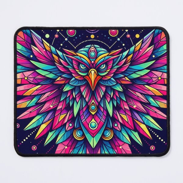 Item preview, colorful geometric mystic fantastic eagle designed and sold by Dogandesighn.