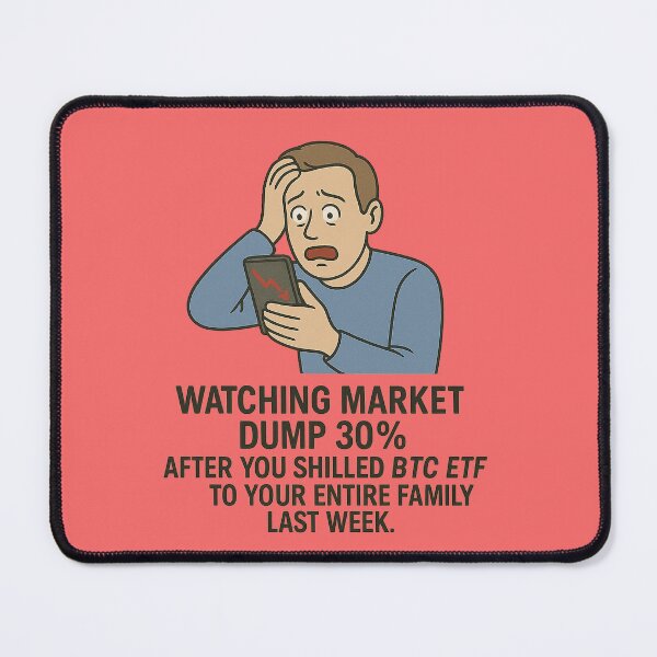 Item preview, Watching Market Dump 30% – Crypto Crash Meme designed and sold by Bratak.