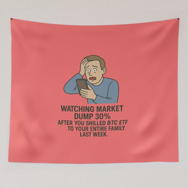 Item preview, Watching Market Dump 30% – Crypto Crash Meme designed and sold by Bratak.