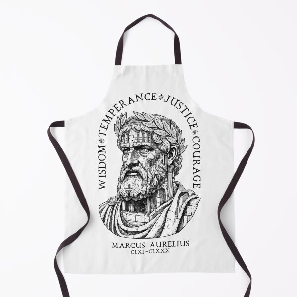 Item preview, Stoic Virtues Marcus Aurelius Stone Temple Stoicism designed and sold by GrandeDuc.