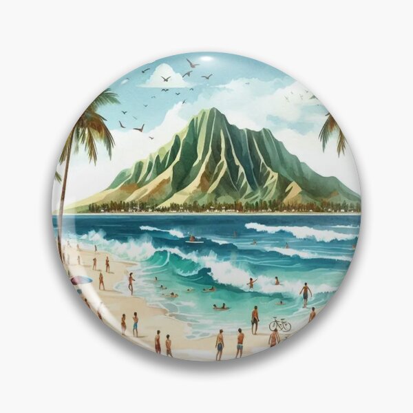 Item preview, Waikiki Surf Beach designed and sold by vectcd.