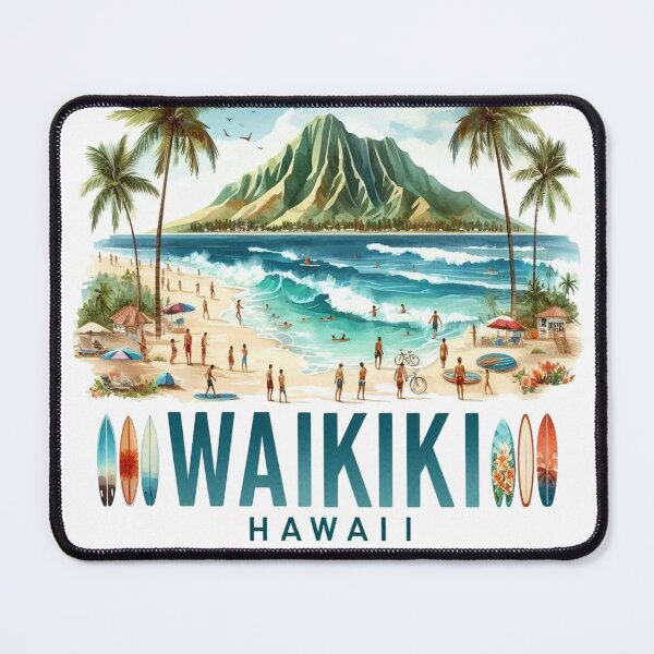 Item preview, Waikiki Surf Beach designed and sold by vectcd.