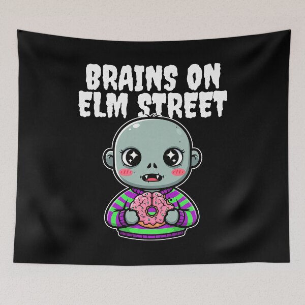 Item preview, BRAINS ON ELM STREET - ZOMBIE HALLOWEEN designed and sold by KEF Custom.