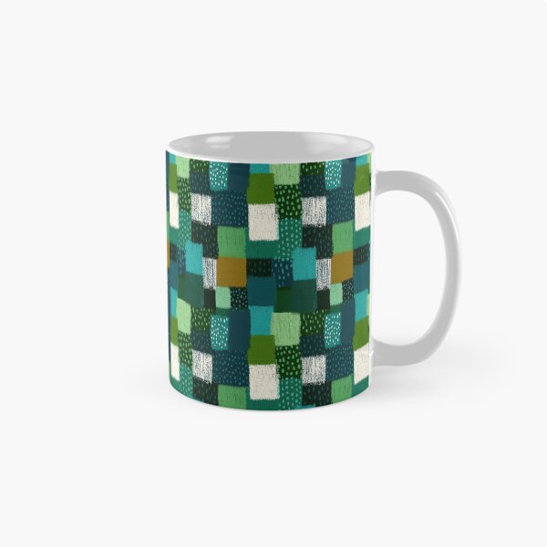 Item preview, Artistic patchwork pattern in shades of soothing green designed and sold by Piotrek0001.