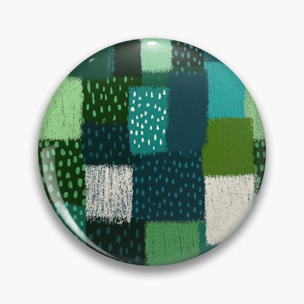 Item preview, Artistic patchwork pattern in shades of soothing green designed and sold by Piotrek0001.