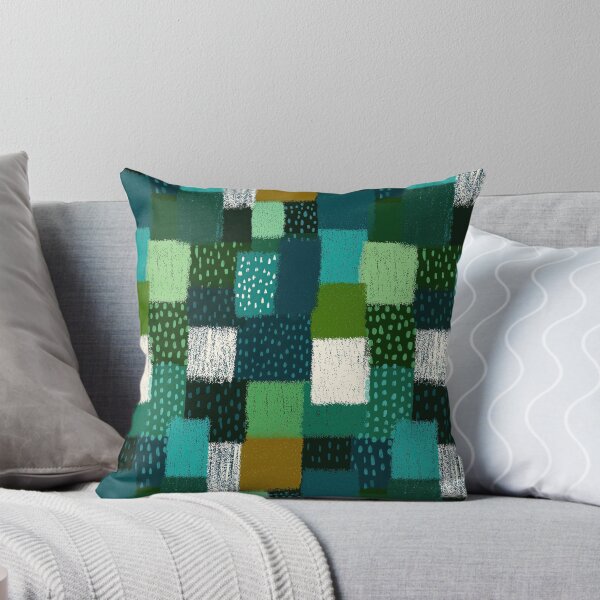 Item preview, Artistic patchwork pattern in shades of soothing green designed and sold by Piotrek0001.