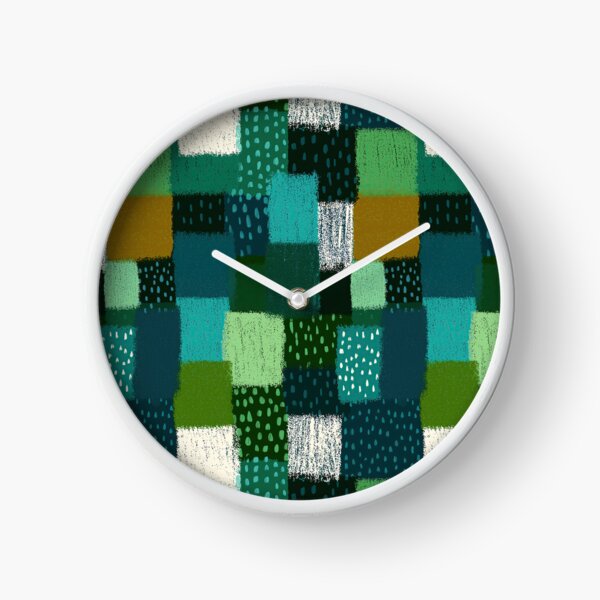 Item preview, Artistic patchwork pattern in shades of soothing green designed and sold by Piotrek0001.
