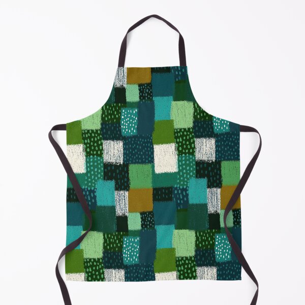 Item preview, Artistic patchwork pattern in shades of soothing green designed and sold by Piotrek0001.