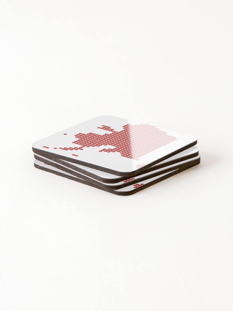 Thumbnail 4 of 5, Coasters (Set of 4), Alaska Red Rhinestone designed and sold by TheIconSmith.