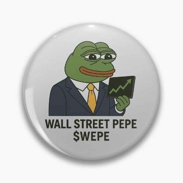 Item preview, Wall Street Pepe Token – $WEPE Meme Design designed and sold by Bratak.