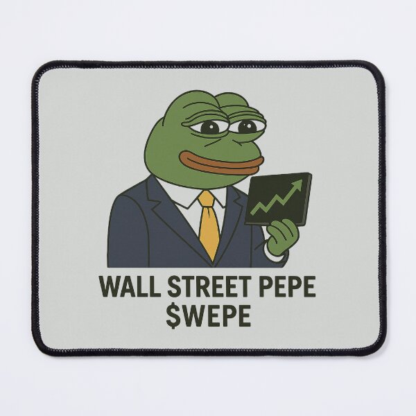 Item preview, Wall Street Pepe Token – $WEPE Meme Design designed and sold by Bratak.