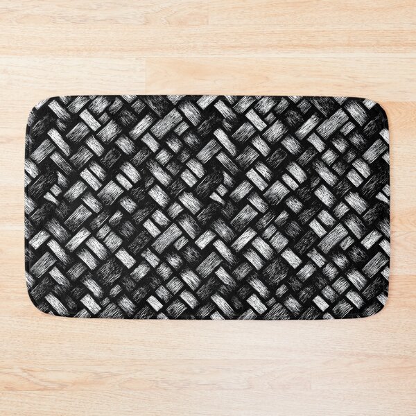 Item preview, Graphic pattern imitating a black and white basketweave designed and sold by Piotrek0001.