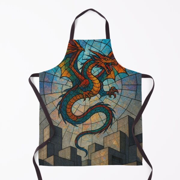 Item preview, A stained glass depiction of a dragon designed and sold by KingzWorld.