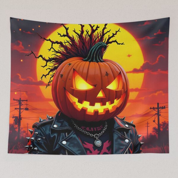 Item preview, Surreal Pumpkin Punk Tee designed and sold by artmanikin.