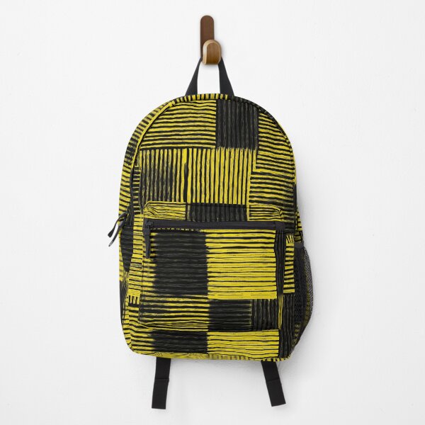 Item preview, Modern geometric pattern of yellow and black lines designed and sold by Piotrek0001.