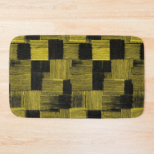 Item preview, Modern geometric pattern of yellow and black lines designed and sold by Piotrek0001.