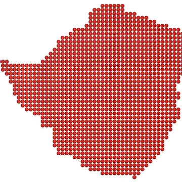 Artwork thumbnail, Zimbabwe Red Rhinestone by TheIconSmith