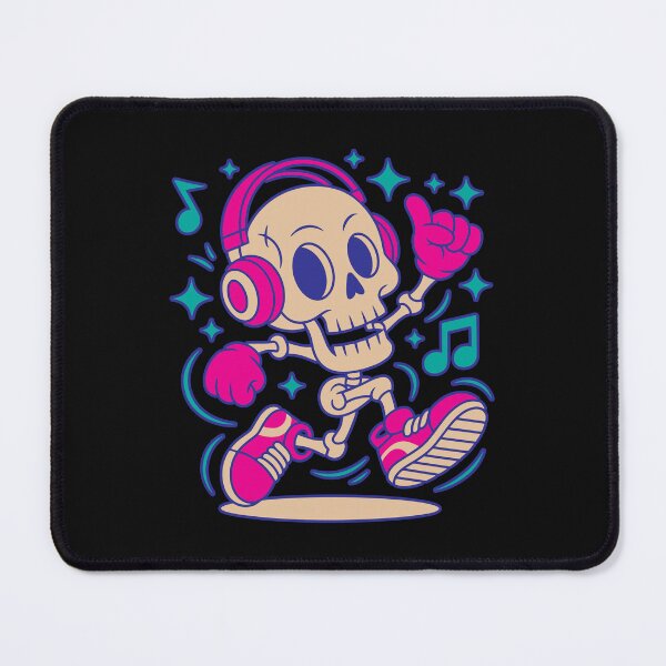 Item preview, Dancing Skeleton with Headphones – Cool Music Party Design designed and sold by TipTop GFX.