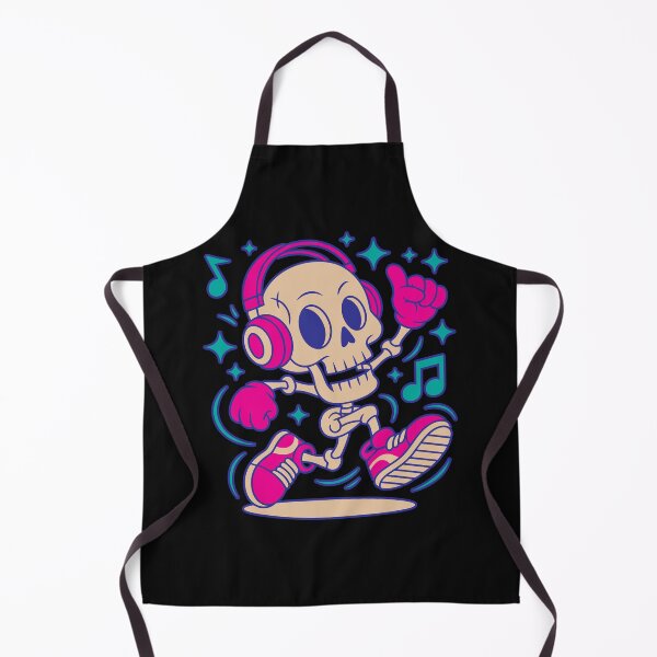 Item preview, Dancing Skeleton with Headphones – Cool Music Party Design designed and sold by TipTop GFX.