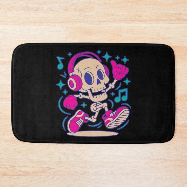 Item preview, Dancing Skeleton with Headphones – Cool Music Party Design designed and sold by TipTop GFX.