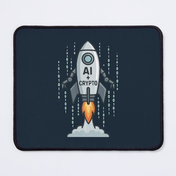 Item preview, DeFi Hype Rocket & AI Fusion – Crypto Growth Meme designed and sold by Bratak.