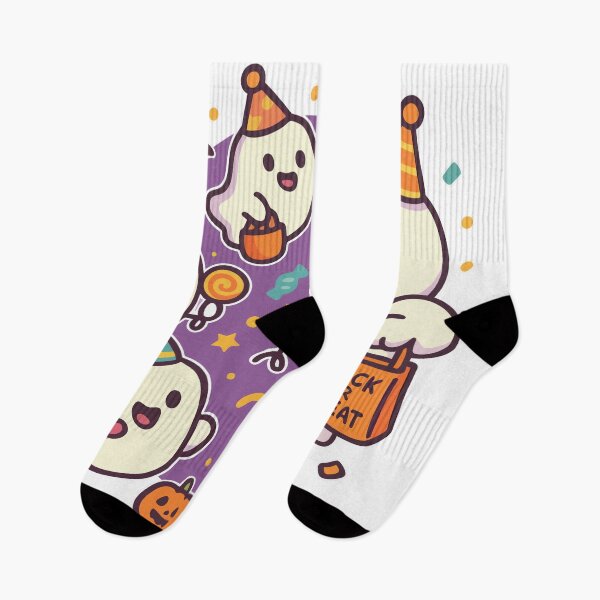 Item preview, Kawaii Halloween Ghost Party – Trick or Treat Cute Ghosts & Candy Art designed and sold by MiniindY Pop.