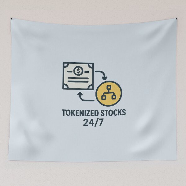 Item preview, Tokenized Stock Revolution – 24/7 Equity on Blockchain designed and sold by Bratak.