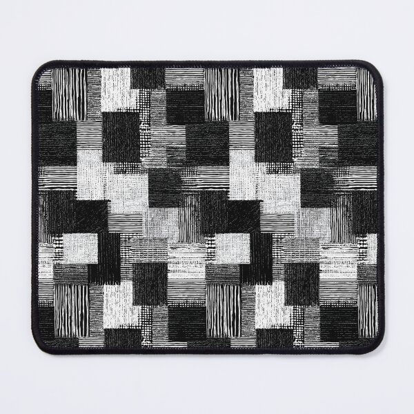 Item preview, Abstract black and white patchwork of various graphic textures designed and sold by Piotrek0001.